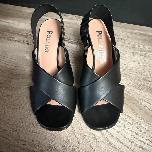 Pollini Studio Vero Cuoio Elegant Black Women Heels Made in Italy - Picture 3 of 7